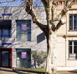 Façade CIC Aucamville- rénovation de façade d'une agence bancaire- architectes toulouse