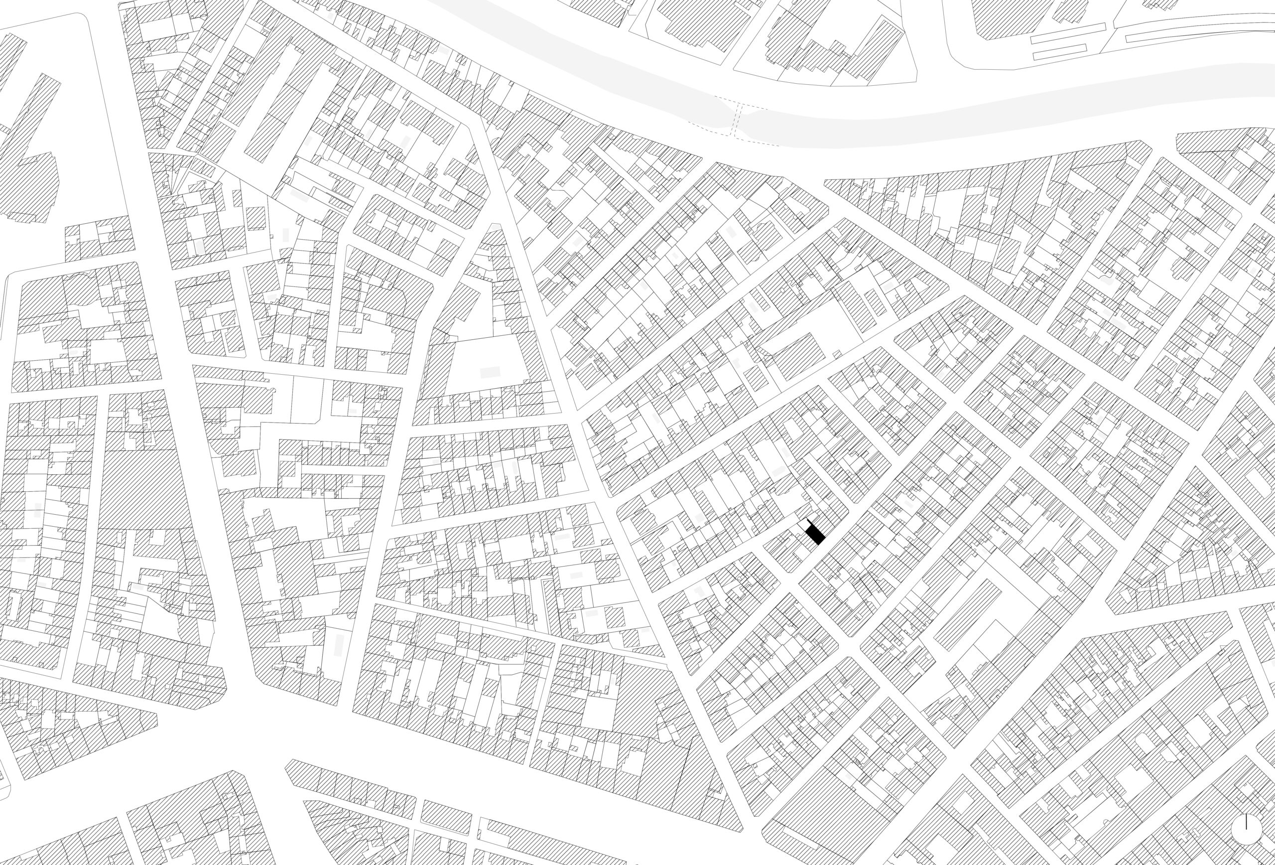 Plan de masse - Réaménagement d'une maison de ville - Toulouse