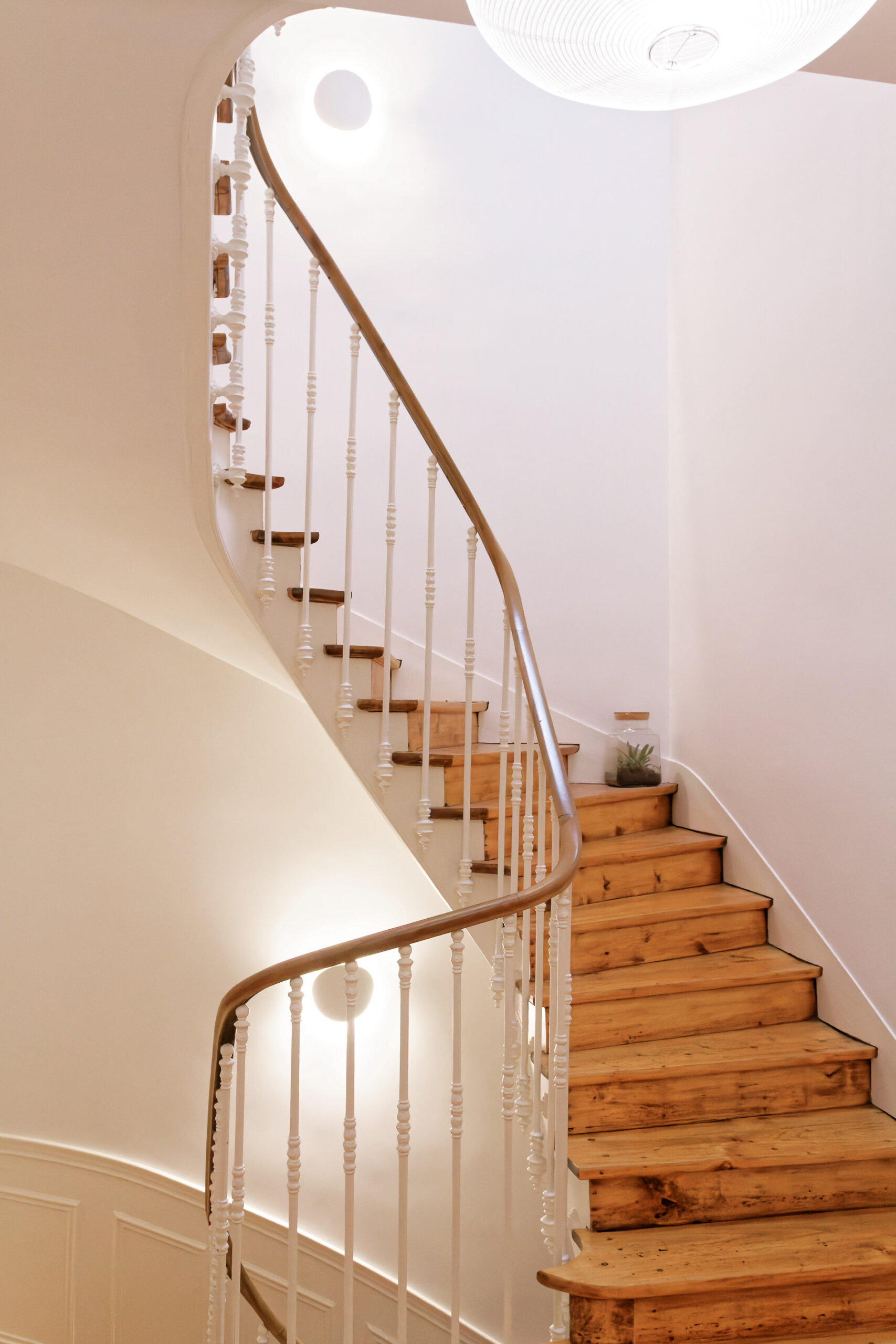 Vue des escaliers originaux renouvelés- Maison K