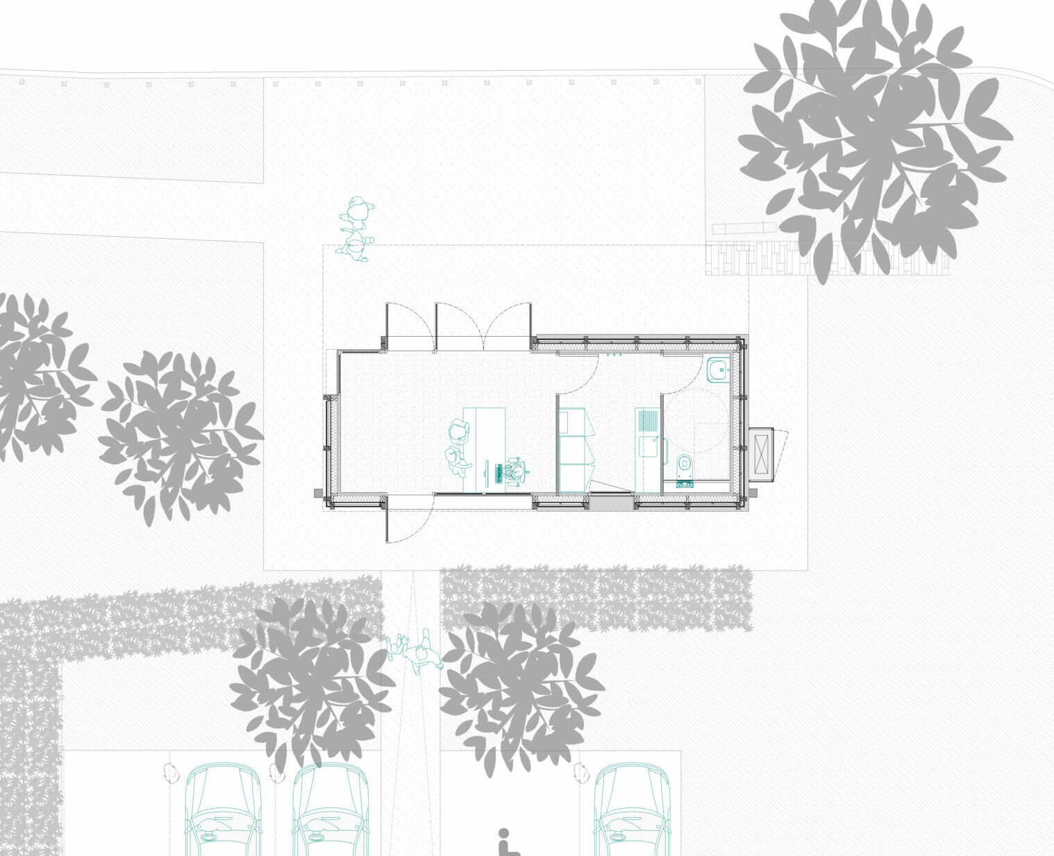 Plan- Valcabrère - Bâtiment d'accueil de la Basilique Saint Just